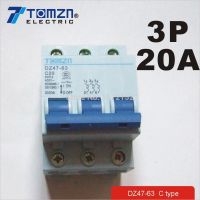 3P 20a 400V ~ 50Hz/60Hz เบรกเกอร์ Mcb ประเภท C