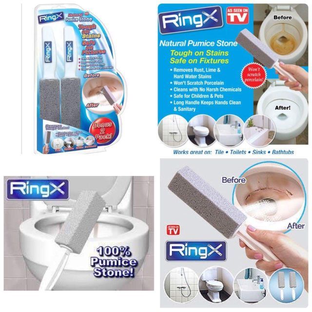 แพ๊คคู่-ring-x-แปรงหินพัมมิส-ขัด-กำจัด-คราบฝังลึก-สนิม-หินปูนตะกรัง-สุขภัณฑ์-หินขัดโถส้วม-เครื่องใช้-แปรงขัดห้องน้ำ-แปรงขัดโถส้วม-ring-x-quick-amp-easy-cleaning-stick-handle-nature-pumice-stone-for-to
