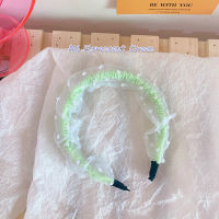 Princess Lace Hairband คาดผมผ้าแก้ว ที่คาดผมผ้าแก้ว สีสดใส