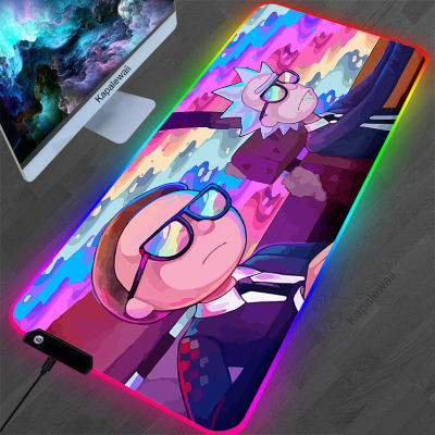 LED Light Mousepad RGB Keyboard Mat Gaming Large Desk-mat Colorful Surface Mouse Pad Anime Cute Computer Gamer PC Mause Pad XXL