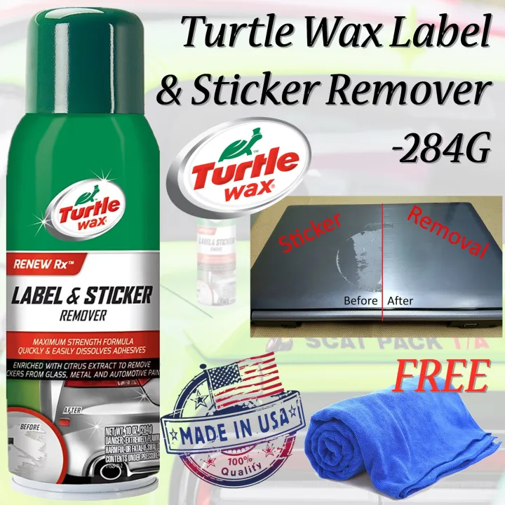 Turtle Wax Label & Sticker Remover 284gm Lazada