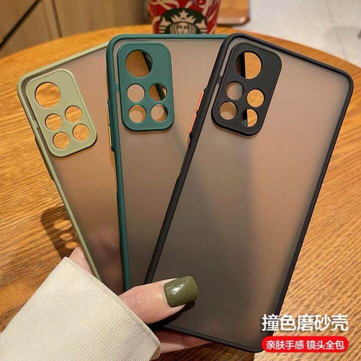 ส่งจากไทย-case-xiaomi-redmi-note11-4g-เคสกันกระแทก-เคสปุ่มสีผิวด้าน-กันรอยกล้อง-ขอบนิ่มหลังแข็ง-เคสเสี่ยวมี่เรดมีnote11