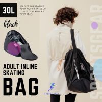 OXELO กระเป๋าอินไลน์สเก็ต สำหรับผู้ใหญ่รุ่น Fit XL (สีดำ) ( Adult Inline Skating Bag Fit XL - Black ) Roller Skate โรลเล่อร์สเก็ต สเก็ต  รองเท้าสเก็ต รองเท้าอินไลน์