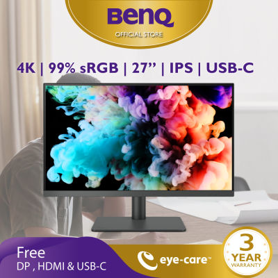 BenQ PD2705U 27นิ้ว 4K HDR10 IPS 99% sRGB USB-C Graphic Design Monitor (จอคอมงานกราฟฟิค, จอมอนิเตอร์ 4k 27นิ้ว)
