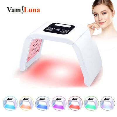 7-Colors Spectrometer Photodynamic Led Folding Skin Rejuvenation Instrument Beauty Acne Phototherapy Radio Frequency