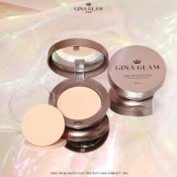 Gina Glam Long Wear Matte Stay Two Way Cake Compact Powder SPF15 G40 จีน่า เกลม แป้งคุมมันผสมรองพื้น