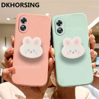 DKHORSING ผิวสัมผัสเคสโทรศัพท์ OPPO A78 5G ที่วางกระต่ายน่ารักการ์ตูนซิลิโคนปลอกอ่อน OPPOA78 2023บั๊มเปอร์เคสโทรศัพท์มือจับ