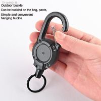 ✶∏ 1Pcs Anti-theft Metal Easy-to-pull Buckle Rope Elastic Keychain Sporty Retractable Key Ring Anti Lost Yoyo Ski Pass ID Card