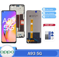 6.5 "ต้นฉบับสำหรับ OPPO A93 5G ชิ้นส่วนจอสัมผัสแอลซีดีของเครื่องแปลงดิจิทัลอะไหล่ทดแทน A93 5G CPH2197 PCGM00 2263