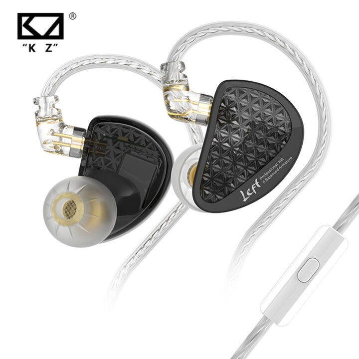 kz-as16-pro-16ba-สายหูฟังในหูหูฟังไฮไฟเบสเพลงหูฟังกีฬาเกมชุดหูฟังพร้อมไมโครโฟนเสียงยกเลิกหูฟัง