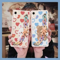 Back Cover cute Phone Case For iphone XR Nordic wind imitation leather Skin-friendly feel Nordic style Anti-fall