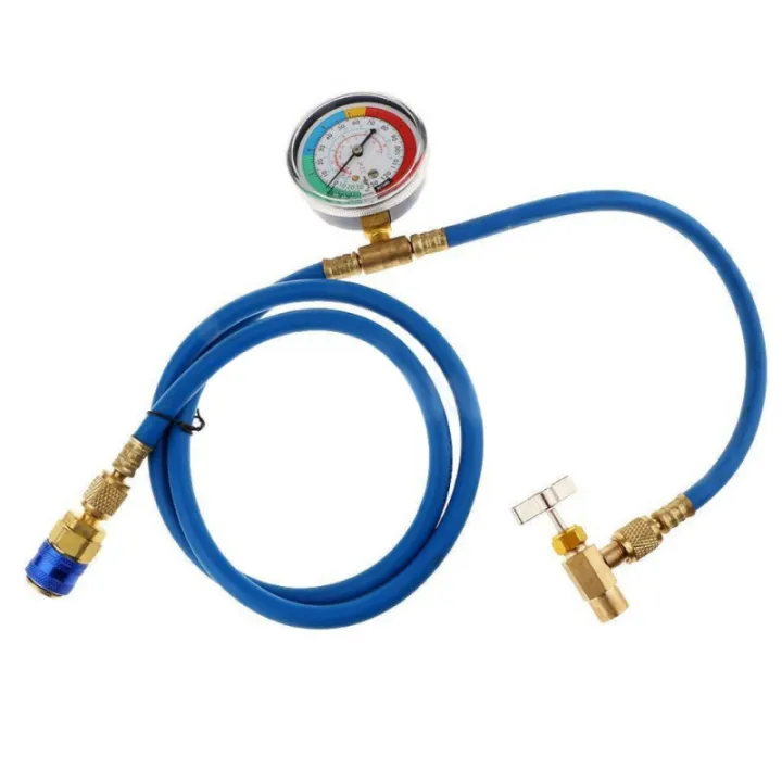 R134a Car Air Conditioning Pressure Gauge with Refrigerant Charging