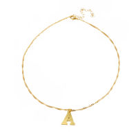 Honnyzia Shop Necklace English Letter Capital Pendant Necklace Collares