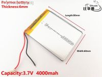 3.7V4000mAH606080 Polymer lithium ion / Li-ion battery for TOYPOWER BANKGPSmp3mp4 [ Hot sell ] ougd35