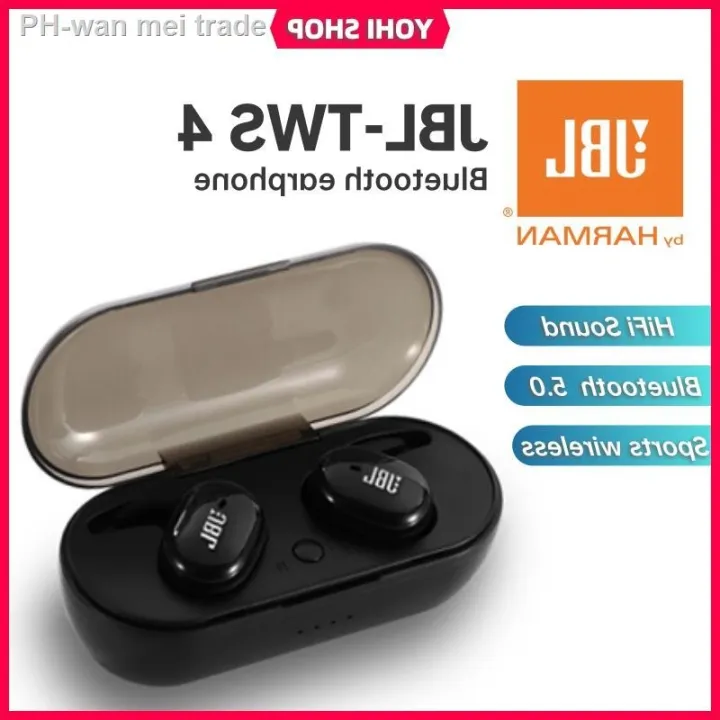 【headphones】 JBL TWS4 TWS Wireless Earbuds Bluetooth Earphones Sports