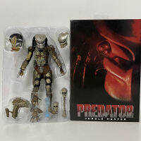 NECA รูป Jungle Hunter Predator Action Figure Alien ของเล่นสะสม Joint Movable ตุ๊กตาชั้นวางหนังสือ Ornament