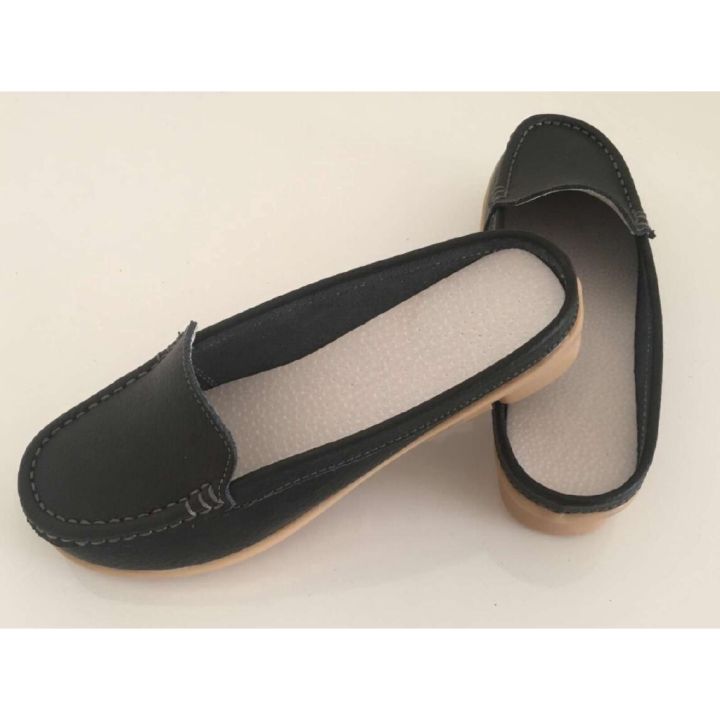 yogo-ready-stock-summer-ladies-leather-half-drag-sandals-fashion-casual-mules