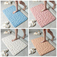 Home Bathroom Mat Non-slip Pebble Cars Absorbent Lavatory Bedroom Floor Toilet Memory Foam Washable Rug Bathroom Decor Mat.