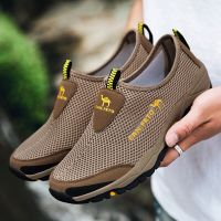 Men Casual Shoes Fashion Summer Shoes Mesh outdoor Breathable Slip-on Flats Men Sneakers Comfortable Water Loafers Zapatillas