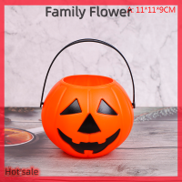 Family Flower Flash Sale Halloween christams PARTY props พลาสติกฟักทองถังลูกอมกล่องตกแต่งฮาโลวีน