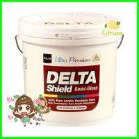 สีน้ำทาภายนอก DELTA SHIELD BASE E กึ่งเงา 1 แกลลอน (3.8 ลิตร)WATER-BASED EXTERIOR PAINT DELTA SHIELD BASE E SEMI-GLOSS 1GAL **ราคารวม Vat แล้วค่ะ ไม่มีบวกเพิ่ม**