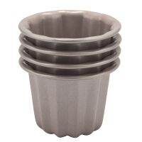 Canele Mold, Cannele Muffin Cup, 4Pcs Non-Stick Cannele Mould