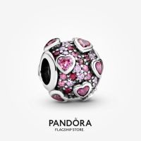 Official Store Pandora Raised Hearts Pavé Charm