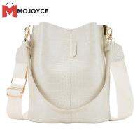 MOJOYCE Retro เครื่องหนังจระเข้สำหรับผู้หญิงกระเป๋าสะพายไหล่ Solid กระเป๋าทรงเมสเซนเจอร์กระเป๋าถือ