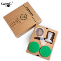 Capsulone/STAINLESS STEEL Metal capsule Compatible with dolce gusto lumio coffee Machine Refillable Reusable capsule pod tamper