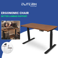 Elite Rim โต๊ะทำงาน โต๊ะปรับระดับ Ergonomic Desk โต๊ะทำงานออฟฟิศ ขาโต๊ะปรับได้ มีมอเตอร์ 1 ตัว ขาโต๊ะทำจากเหล็กกล้าคาร์บอน2stage ขาโต๊ะปรับไฟฟ้า