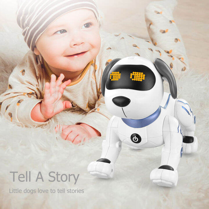 รีโมทคอนโทรลสุนัข-handstand-push-up-smart-dancing-rc-stunt-robotic-puppy-pet