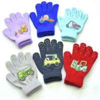 New Style Children Knitted Gloves Winter Warm Kid Mittens for Outdoor Travel Sports Non-slip Cartoon Cute Gloves For 5-11 Years