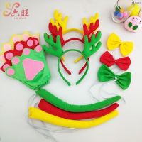 ? COS hair band Christmas Halloween hoop small animal headwear tsing lung Angle card fluffy head band