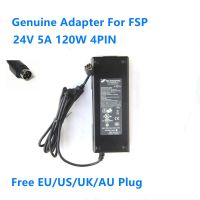 FSP120-ACB FSP ของแท้24V 5A 120W 4PIN อะแดปเตอร์ AC FSP120 ACA สำหรับบุกเบิก STEALTHTOUCH-M5 0227B24120เครื่องชาร์จอุปกรณ์ไฟฟ้า