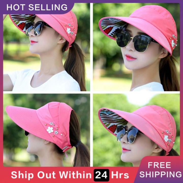 hot-travel-sun-hat-outdoor-foldable-sun-hat-for-women-casual-outdoor-cap-beach-hat-ultraviolet-proof-sun-shade-beach-hat-accessory