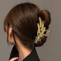 【YF】▥♀✆  Banquet New Alloy Clip Gold Hairpin Claws Ponytail Ornament Hair Accessories