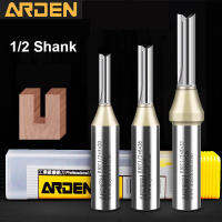 Arden CNC TCT โรงงานปลายตรงงานไม้เครื่องตัดคาร์ไบด์12ก้านเราเตอร์บิตสำหรับ MDF ไม้อัด Chipboard สล็อตเจาะ