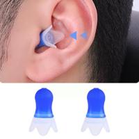 1 Pair Of Blue Earplugs Sleep Swimming Flight Air Pressure Earplugs Noise Silicone Reduction Bullet Reduction Q7f3 Accessories Accessories