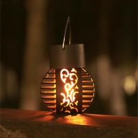 LED Solar Light Bulb Outdoor Waterproof Flickering Flame Effect Ball Solar Hanging Lantern Lamp For Patio Garden Yard Xmas Decor