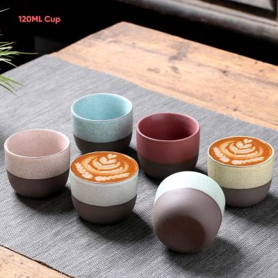 【High-end cups】วางสินค้า1ชิ้นถ้วยกาแฟเตาเผา ChangeCups เครื่องปั้นดินเผา CupsTea ถ้วยน้ำดื่มถ้วยน้ำชาแก้ว