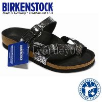 BIRKENSTOCK รองเท้าแตะ ลายงู สีดํา สไตล์เยอรมัน คลาสสิก สําหรับผู้ชาย และผู้หญิง lj