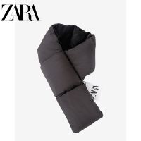 ZARA丨 feather velvet scarf 2022 new winter to keep warm and velvet collar joker thickening collar men and women with the cold