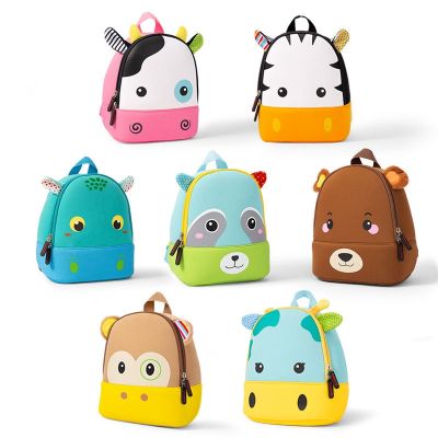3D Cartoon Animal Children Backpack Cute Bear Monkey Cow Kids Bags School Bag Kindergarten Boys Girls Schoolbags Mini Backpack