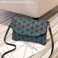 Issey Miyake Bags for women new fashion envelope bag fashion trend luminous color changing shoulder crossbody bag trendy