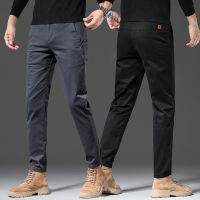 Spot Factory Outlet Autumn And Winter MenS Casual Pants Thick Trousers Loose Straight Bar Business High Elastic