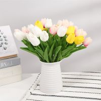 10PCS Tulip Artificial Flower Real Touch Artificial Bouquet Fake Flower for Wedding Decoration Flowers Home Garen Decor Artificial Flowers  Plants
