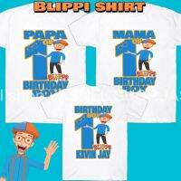 JASNEL Lippi BLIPPI พิมพ์ธีมเดียว/เสื้อเชิ้ตครอบครัวเสื้อยืดวันเกิด Familyshirt