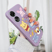 เคสสำหรับ OPPO A78 4G เคสโทรศัพท์ลายหมีพูการ์ตูนน่ารักๆลายหมูน้อย ปลอกซิลิโคนน้ำคลุมทั้งหมดเคสป้องกันทนแรงกระแทกกล้องแบบดั้งเดิม