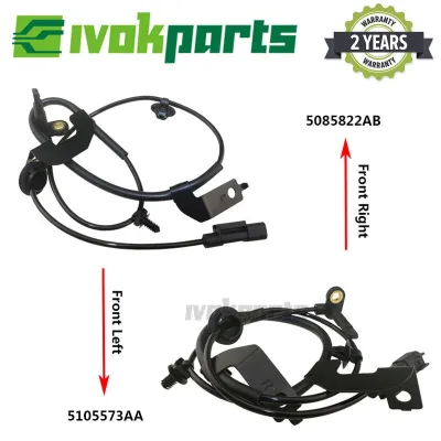 2ชิ้น ABS เซ็นเซอร์ความเร็วล้อ5105572AA 5105573AA สำหรับ DODGE CALIBER รถจี๊ปเข็มทิศรักชาติ1.8 2.0 2.2 2.4 CRD ด้านหน้าซ้ายและขวา