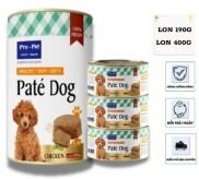 Pate cho chó Pro-pet mọi lứa tuổi vị thịt gà lon 190g và 400g